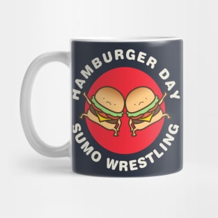 Hamburger Day Sumo Wrestling Mug